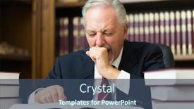  Presentation with lawyer - PPT layouts featuring sleepy-business-man-lawyer-yawning background and a ocean colored foreground