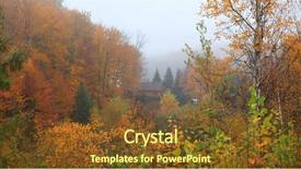  Presentation with tree sky trees green - Colorful slides enhanced with sleepy hollow - bright autumn trees caught backdrop and a tawny brown colored foreground