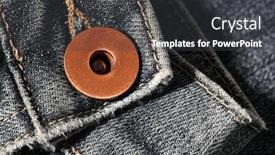  Presentation with blue design - Beautiful PPT layouts featuring sleeve-and-a-brass-button backdrop and a dark gray colored foreground