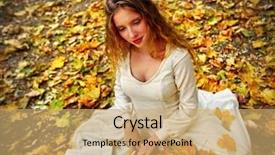  Presentation with long sleeve - Slide deck featuring sleeve in princess style top background and a coral colored foreground