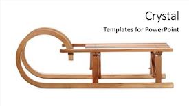  Presentation with flowers on white wooden - Slides consisting of sleigh - wooden sledge isolated on white background and a white colored foreground