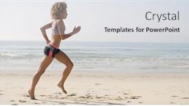  Presentation with american - Amazing presentation theme having slender-fit-young-woman-afrcian backdrop and a light gray colored foreground