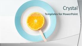  Presentation with lolly - Beautiful theme featuring pop made with fresh orange backdrop and a white colored foreground
