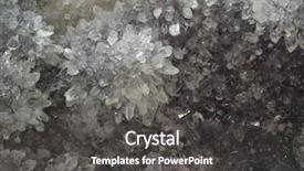  Presentation with crystal - Amazing slides having slice of calcite crystal backdrop and a dark gray colored foreground