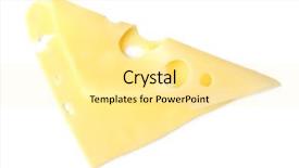  Presentation with shredded cheese - Cool new slide set with slice of cheese isolated backdrop and a blonde colored foreground