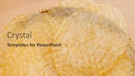  Presentation with dry fish - Theme having slice-of-dry-fish-fillet background and a yellow colored foreground