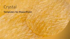  Presentation with dry fish - Theme having slice-of-dry-fish-fillet background and a yellow colored foreground