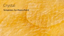  Presentation with dry fish - Slide deck featuring slice-of-dry-fish-fillet background and a yellow colored foreground