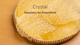  Presentation with dry fish - Presentation theme consisting of slice-of-dry-fish-fillet background and a yellow colored foreground