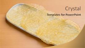  Presentation with dry fish - Slide set consisting of slice-of-dry-fish-fillet background and a coral colored foreground