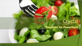  Presentation with tomato - Amazing PPT layouts having slice-of-fresh-tomato backdrop and a tawny brown colored foreground