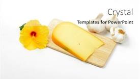  Presentation with hibiscus flower - Audience pleasing slides consisting of slice-of-gouda-cheese backdrop and a white colored foreground