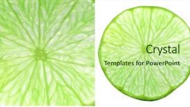  Presentation with lime - Beautiful PPT layouts featuring slice of green lime collage backdrop and a soft green colored foreground