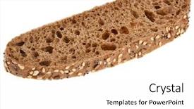  Presentation with seeds - PPT layouts having slice-of-italian-bread background and a white colored foreground