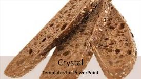  Presentation with italian - Colorful theme enhanced with slice-of-italian-rye-bread backdrop and a coral colored foreground