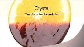  Presentation with orange slice - Colorful slides enhanced with slice of ripe orange with chocolate isolated on white backdrop and a blonde colored foreground