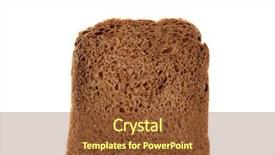  Presentation with jesus bread and wine - Audience pleasing PPT theme consisting of slice of rye bread isolated backdrop and a  colored foreground