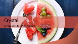  Presentation with shape heart - Cool new presentation theme with slice with cut out heart backdrop and a red colored foreground