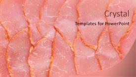  Presentation with bacon - Cool new slide set with sliced bacon backdrop and a coral colored foreground
