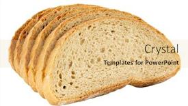  Presentation with bread - Slides with sliced-bread-isolated-on-white background and a lemonade colored foreground