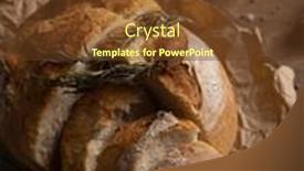  Presentation with bread - Presentation theme featuring sliced-bread-with-knife background and a  colored foreground