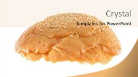  Presentation with burger - Cool new theme with sliced burger bun on white background backdrop and a lemonade colored foreground