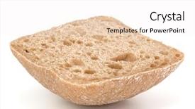  Presentation with bread - PPT layouts having parts whole - sliced ciabatta bread isolated background and a lemonade colored foreground