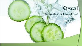  Presentation with splashing - Amazing slides having water isolated on white background backdrop and a cool aqua colored foreground