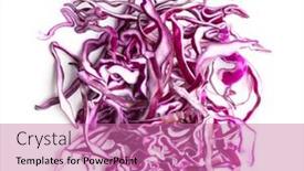  Presentation with cabbage - Beautiful presentation theme featuring sliced-fresh-red-cabbage-isolated backdrop and a coral colored foreground