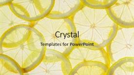  Presentation with fruits - Amazing theme having sliced fruits background orange close backdrop and a blonde colored foreground