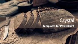  Presentation with parchment paper - Presentation with sliced-homemade-bread-with-parchment background and a tawny brown colored foreground