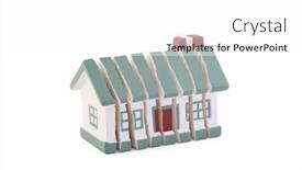  Presentation with white house - Audience pleasing presentation theme consisting of sliced-house-isolated-on-white backdrop and a white colored foreground