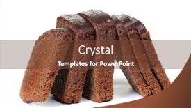  Presentation with bread - Theme consisting of sliced-loaf-of-bread-isolated background and a tawny brown colored foreground