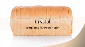  Presentation with bread - Slide deck featuring sliced loaf of bread isolated background and a lemonade colored foreground