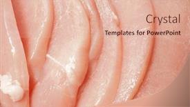  Presentation with fresh meat - Presentation theme with sliced-raw-chicken-breast-fresh background and a lemonade colored foreground