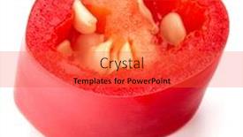  Presentation with chili - Theme consisting of sliced-red-chili-or-chilli background and a red colored foreground