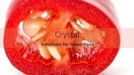  Presentation with chili - Slides with sliced-red-chili-or-chilli background and a red colored foreground