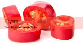 Presentation with chili - Colorful presentation enhanced with sliced-red-chili-or-chilli backdrop and a red colored foreground