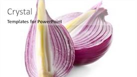  Presentation with red onion - 