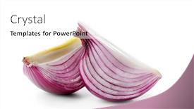  Presentation with red onion - 