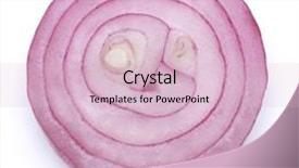  Presentation with red white blue confetti - PPT theme enhanced with sliced red onion rings isolated background and a lemonade colored foreground