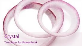  Presentation with red onion - Amazing theme having sliced red onion rings isolated backdrop and a lemonade colored foreground