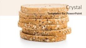  Presentation with seeds - Presentation consisting of sliced-whole-grain-bread-tasty background and a lemonade colored foreground