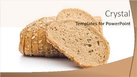  Presentation with seeds - PPT theme enhanced with sliced-whole-grain-bread-tasty background and a lemonade colored foreground