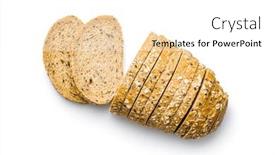  Presentation with seeds - PPT theme featuring sliced-whole-grain-bread-tasty background and a white colored foreground