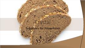  Presentation with oat - Presentation enhanced with sliced whole grain bread with oat flakes wholemeal bread isolated on white background background and a coral colored foreground