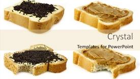  Presentation with sprinkles - Amazing theme having sliced-wholemeal-bread-with-butter backdrop and a blonde colored foreground