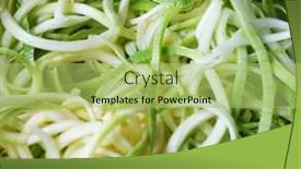  Presentation with diet low carb - Cool new slides with sliced-zucchini-spiral-diet-food backdrop and a yellow colored foreground