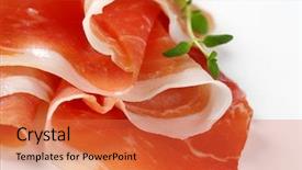  Presentation with air conditioning hvac eng - PPT layouts with slices of air dried ham background and a  colored foreground