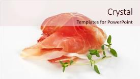  Presentation with islington air pollution - Colorful slides enhanced with slices of air dried ham backdrop and a  colored foreground